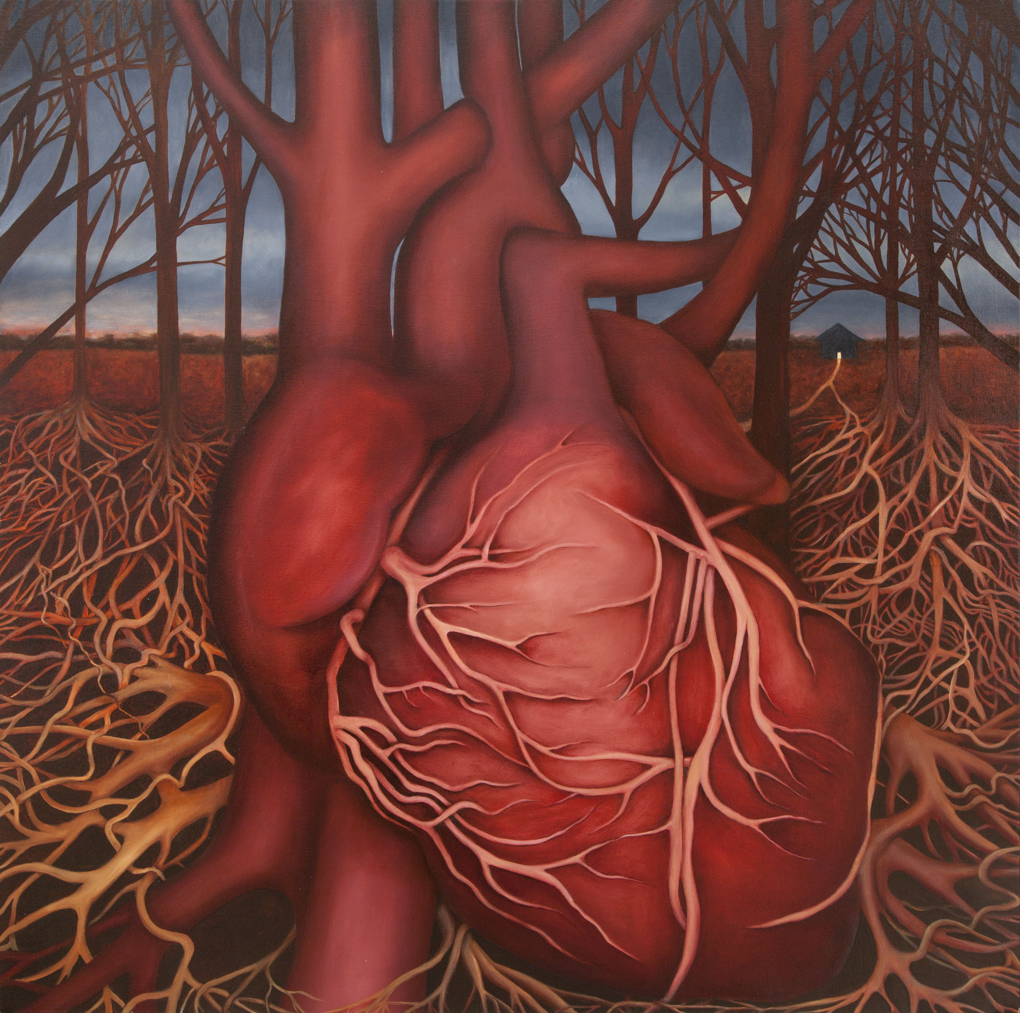 How To Mend a Broken Heart I, oil on canvas, 48"x48"