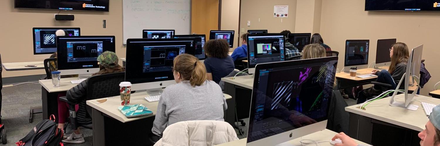 A photo of students in class