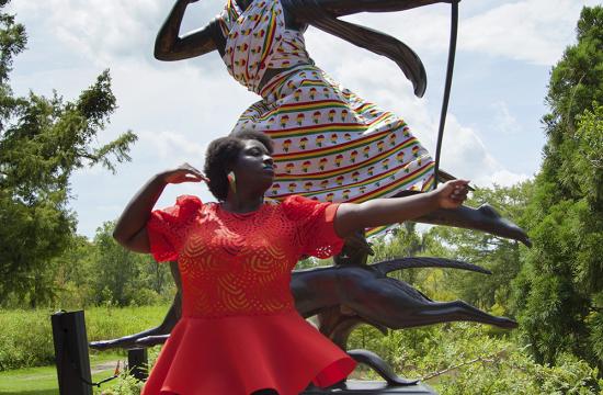 Yvonne Osei, Africa Clothe Me Bare, Houston, 2017, photograph, Courtesy of the Artist and Bruno David Gallery.